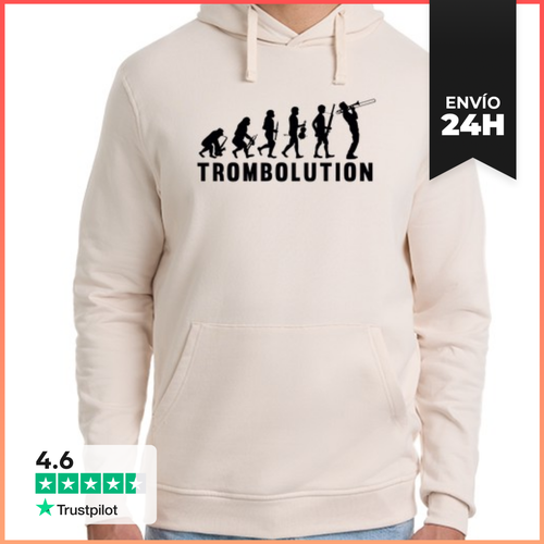 Sudadera Unisex Con Capucha Trombón Evolution LaTostadora - latostadora.com - Modalova