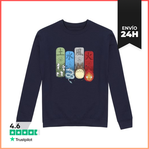 Sudadera Unisex Ghibli Elemental Charms LaTostadora - latostadora.com - Modalova