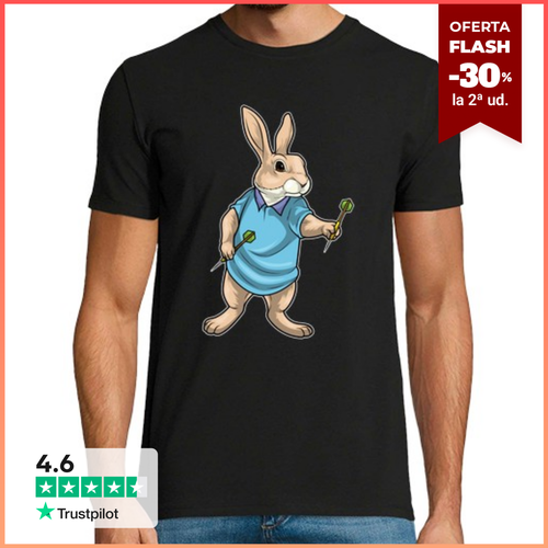 Camiseta Hombre Manga Corta dardos de conejo dardo laTostadora - latostadora.com - Modalova