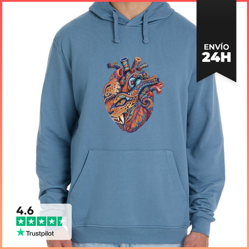 Sudadera Unisex Con Capucha Corazon Jaguar LaTostadora - latostadora.com - Modalova