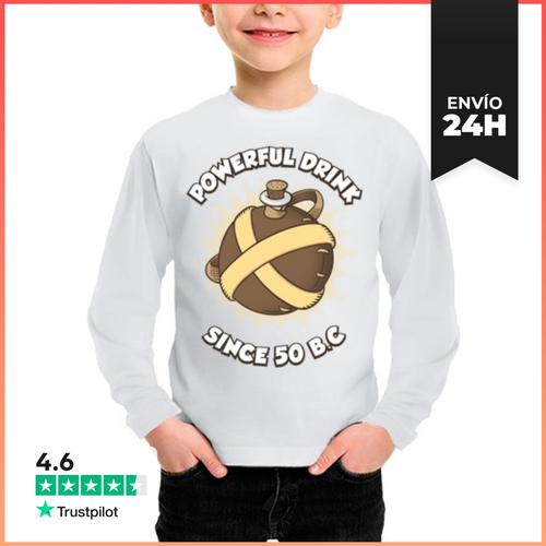 Camiseta Manga Larga Para Niños Bebida Poderosa LaTostadora - latostadora.com - Modalova