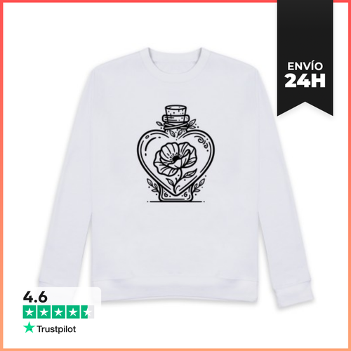 Sudadera Unisex Amapola En Frasco Corazón LaTostadora - latostadora.com - Modalova
