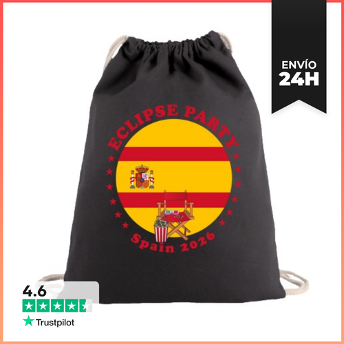 Mochila Saco Con Cuerdas Fiesta De Eclipse España 2026 Eclipse - latostadora.com - Modalova