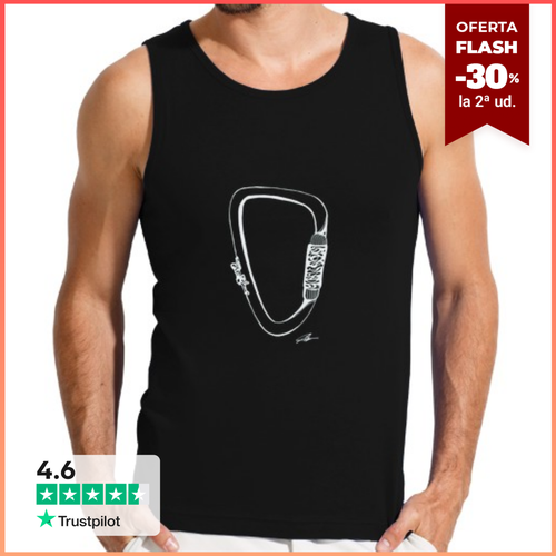 Camiseta Hombre Sin Mangas mosquetón escalada sin mangas hombre - latostadora.com - Modalova