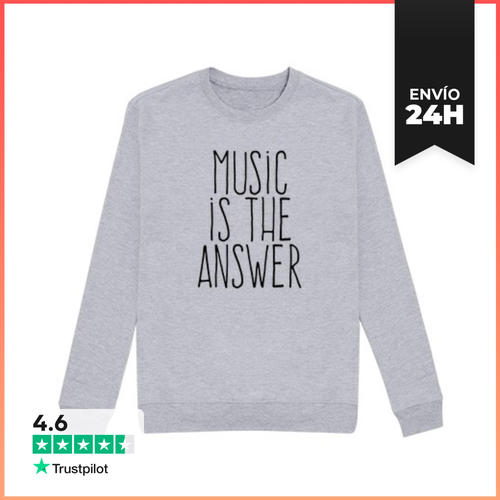 Sudadera Unisex Music Is The Answer LaTostadora - latostadora.com - Modalova