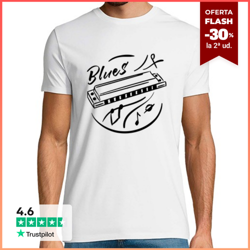 Camiseta Hombre Manga Corta armónica de blues, chicago blues - latostadora.com - Modalova