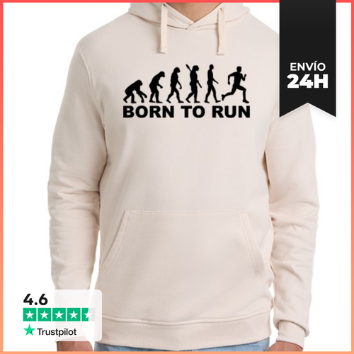 Sudadera Unisex Con Capucha Evolución Nacida Para Correr - latostadora.com - Modalova