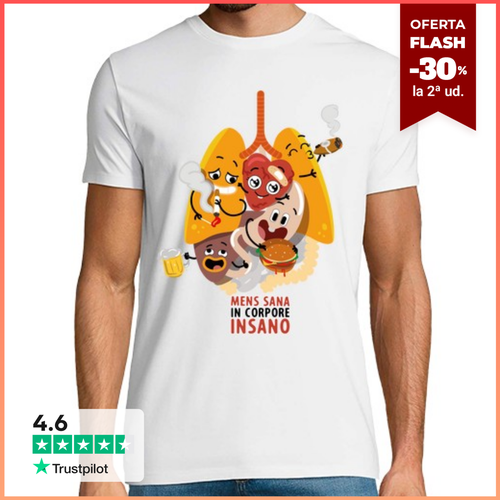 Camiseta Hombre Manga Corta Interior del cuerpo vicios - latostadora.com - Modalova