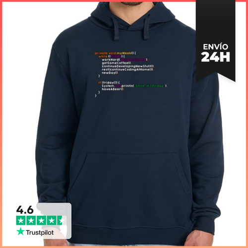 Sudadera Unisex Con Capucha My Week Algorithm LaTostadora - latostadora.com - Modalova
