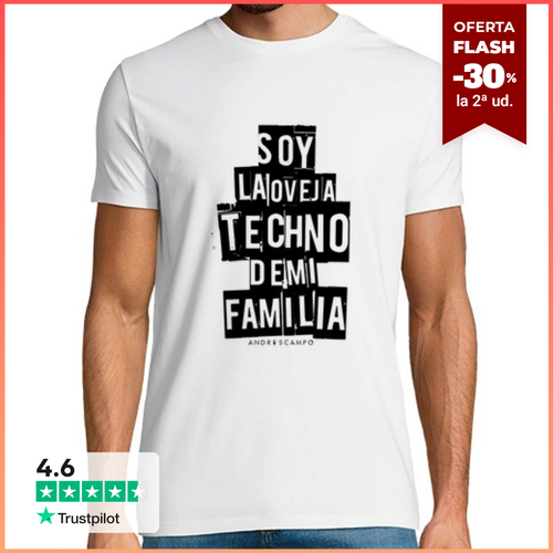 Camiseta Hombre Manga Corta Oveja Techno White laTostadora - latostadora.com - Modalova