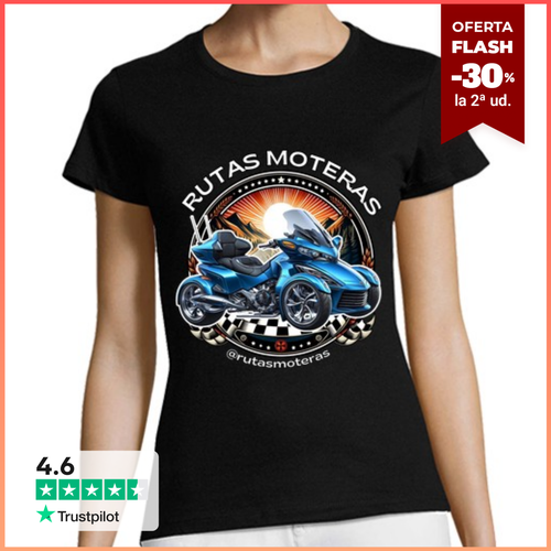 Camiseta Mujer Manga Corta RUTAS MOTERAS CAN laTostadora - latostadora.com - Modalova