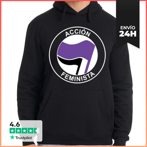 Sudadera Unisex Con Capucha Acción Feminista LaTostadora - latostadora.com - Modalova