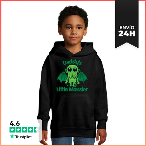 Sudadera Para Niños Con Capucha El Pequeño Monstruo De Papá Lindo - latostadora.com - Modalova