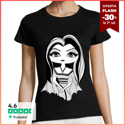 Camiseta Mujer Manga Corta Ninet Lily Munster laTostadora - latostadora.com - Modalova