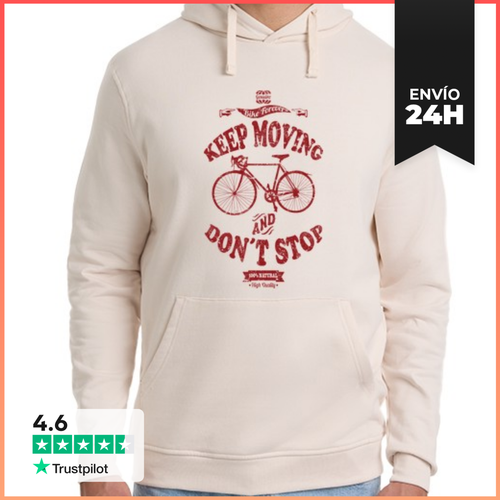 Sudadera Unisex Con Capucha Keep Moving And Don´t Stop - latostadora.com - Modalova