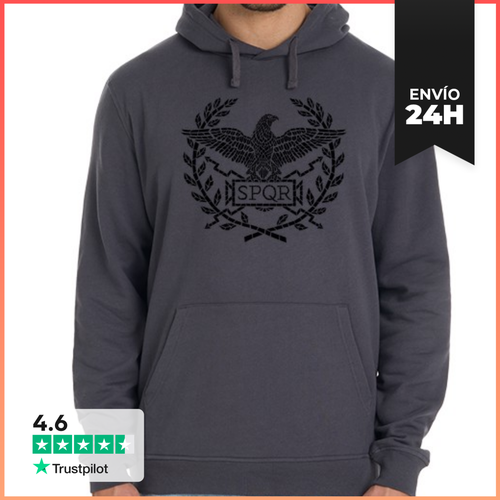 Sudadera Unisex Con Capucha Roman Empire - Black Mosaic - latostadora.com - Modalova
