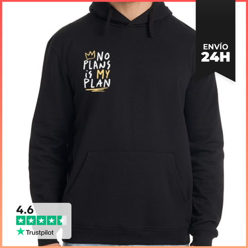 Sudadera Unisex Con Capucha No Plans Is My Plan. Do Nothing - latostadora.com - Modalova