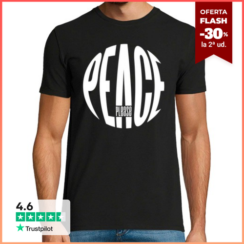 Camiseta Hombre Manga Corta PEACE, PLEASE WHITE laTostadora - latostadora.com - Modalova