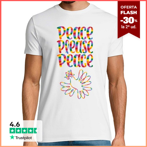 Camiseta Hombre Manga Corta peace please peace laTostadora - latostadora.com - Modalova
