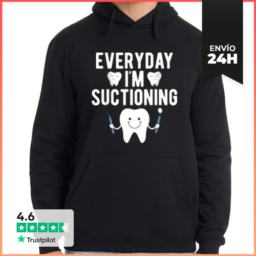 Sudadera Unisex Con Capucha Todos Los Días Estoy Succionando - latostadora.com - Modalova