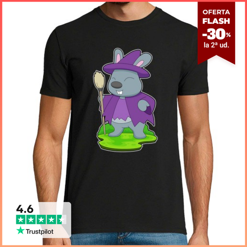 Camiseta Hombre Manga Corta conejo bruja de halloween laTostadora - latostadora.com - Modalova