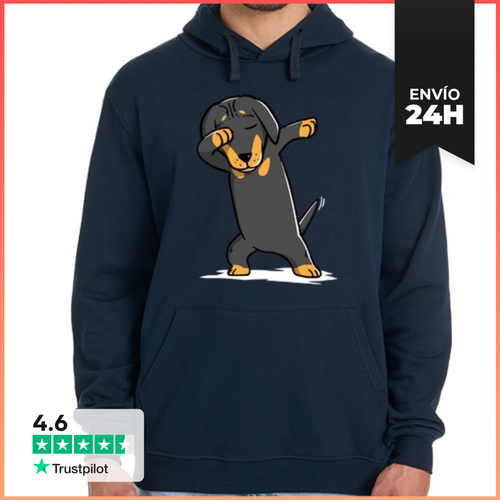 Sudadera Unisex Con Capucha Perro Dachshund DAB! LaTostadora - latostadora.com - Modalova