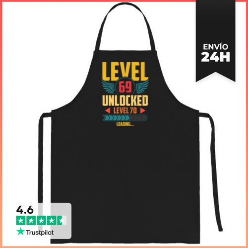 Delantal LEVEL 69 UNLOCKED LEVEL 70 LOADING LaTostadora - latostadora.com - Modalova