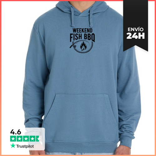 Sudadera Unisex Con Capucha Barbacoa De Pescado De Fin De Semana - latostadora.com - Modalova