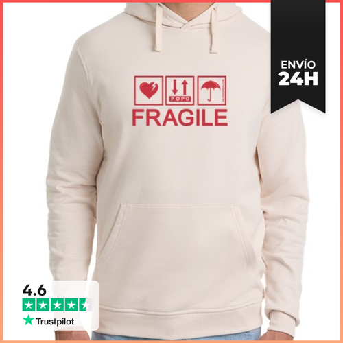 Sudadera Unisex Con Capucha Fragile LaTostadora - latostadora.com - Modalova