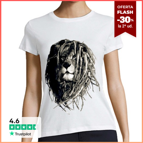 Camiseta Mujer Manga Corta Leon Rasta laTostadora - latostadora.com - Modalova