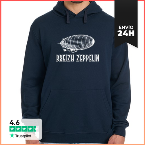 Sudadera Unisex Con Capucha Zeppelin Breizh - Hombre Sudadera - latostadora.com - Modalova