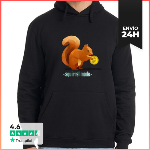 Sudadera Unisex Con Capucha Modo Ardilla Bitcoin Ardilla Cripto - latostadora.com - Modalova