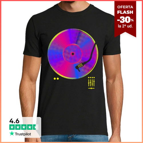 Camiseta Hombre Manga Corta música de vinilo laTostadora - latostadora.com - Modalova