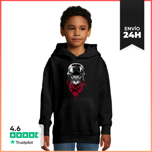 Sudadera Para Niños Con Capucha Gato Aventurero LaTostadora - latostadora.com - Modalova