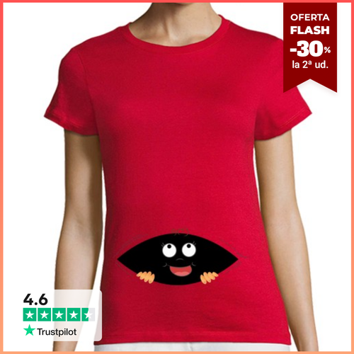 Camiseta Mujer Manga Corta Ojos de bebé laTostadora - latostadora.com - Modalova