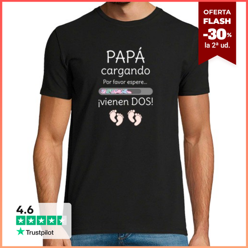 Camiseta Hombre Manga Corta FUTURO PAPÁ GEMELOS laTostadora - latostadora.com - Modalova