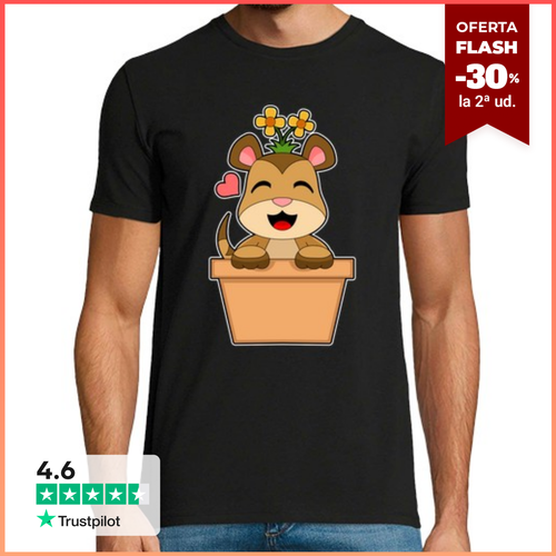 Camiseta Hombre Manga Corta flor de suricata laTostadora - latostadora.com - Modalova