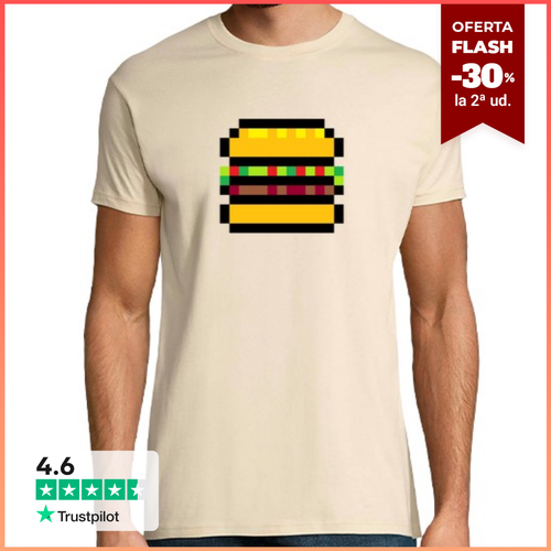 Camiseta Hombre Manga Corta pixel burguer laTostadora - latostadora.com - Modalova