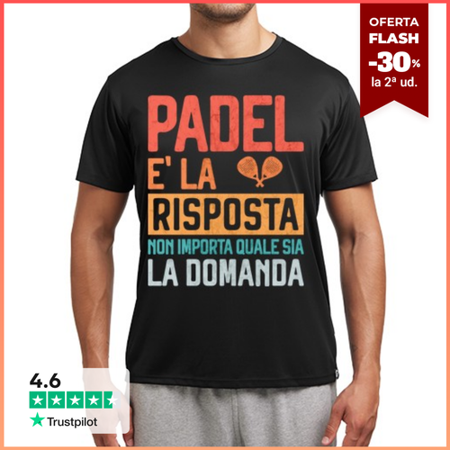 Camiseta Hombre Deportiva el pádel es la respuesta del regalo del - latostadora.com - Modalova