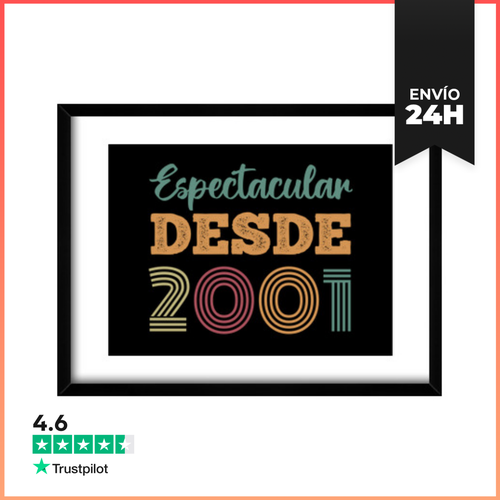 Cuadro Con Marco Horizontal ESPECTACULAR DESDE 2001 LaTostadora - latostadora.com - Modalova