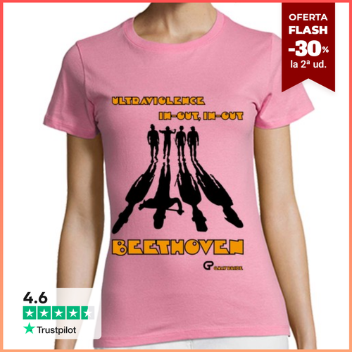 Camiseta Mujer Manga Corta La Naranja Mecánica (naranja) - latostadora.com - Modalova