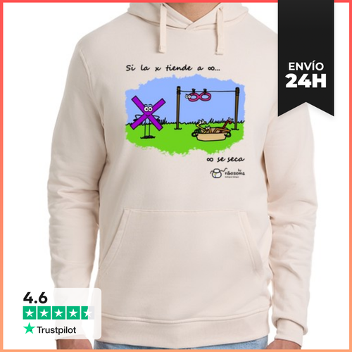 Sudadera Unisex Con Capucha Si La X Tiende A Infinito - latostadora.com - Modalova