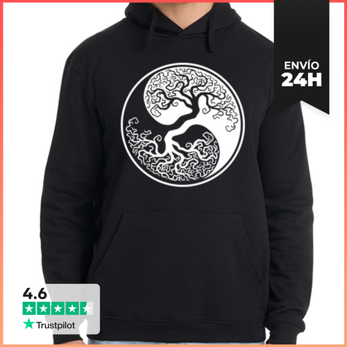 Sudadera Unisex Con Capucha Yggdrasil - World Tree (Vikings) - latostadora.com - Modalova