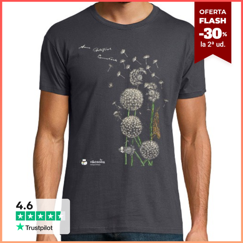 Camiseta Hombre Manga Corta La primavera de Anna fondos oscuros - latostadora.com - Modalova