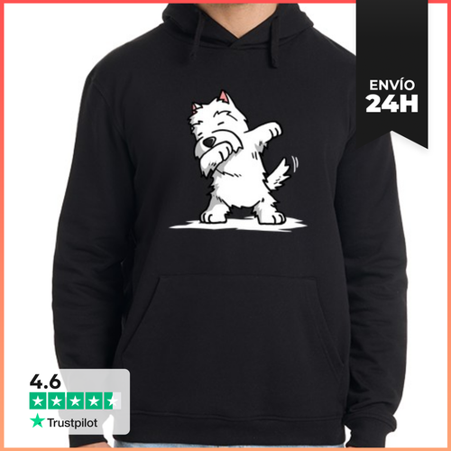 Sudadera Unisex Con Capucha Perro West Highland White Terrier - latostadora.com - Modalova