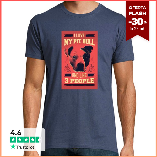 Camiseta Hombre Manga Corta Camiseta AMO MI PIT BULL laTostadora - latostadora.com - Modalova