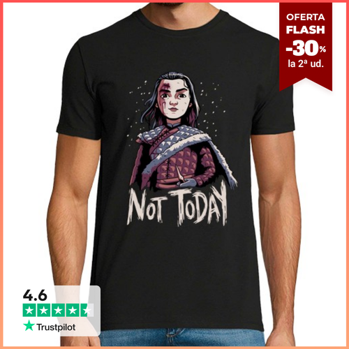 Camiseta Hombre Manga Corta Hoy No Arya Stark Camiseta - latostadora.com - Modalova