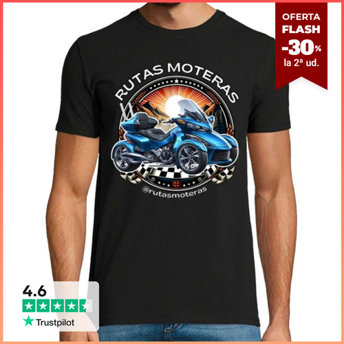 Camiseta Hombre Manga Corta RUTAS MOTERAS CAN laTostadora - latostadora.com - Modalova