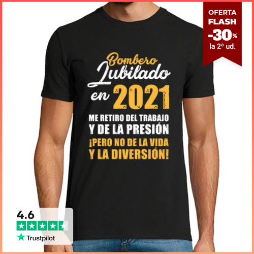 Camiseta Hombre Manga Corta Bombero Jubilado en 2021 laTostadora - latostadora.com - Modalova