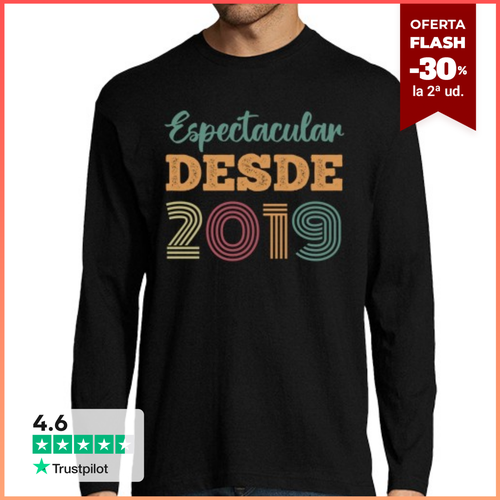Camiseta Hombre Manga Larga ESPECTACULAR DESDE 2019 laTostadora - latostadora.com - Modalova